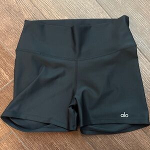 ALO Yoga Women's Black Bike Shorts 3.5” Inseam